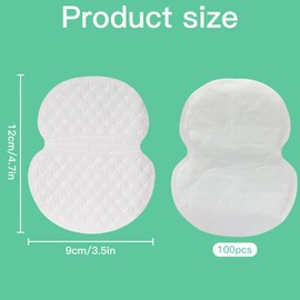 iwobi 100 Pcs Disposable Sweat Pads,An Tiperspirant Absorbing Pads,Unisex,Suitable For Outdoor Sports,Dating