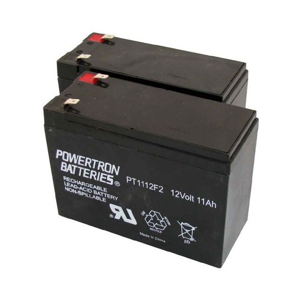 Powertron (2) 12V 11AH Electric Scooter Battery Schwinn Mongoose Replaces YTZ12S, GTZ12S, PTZ12S, FTZ12S