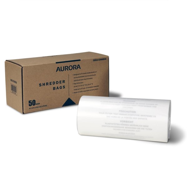 Aurora SB50 Shredder Bags, Design for Aurora AU200MA and AU220MB