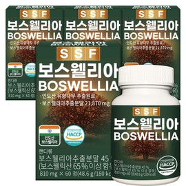 Pure Food Boswellia Boswellic Acid 65% 8 months supply (240 tablets), 60 tablets, 4 units / 순수식품 보스웰리아 보스웰릭산65% 8개월분(240정), 60정, 4개