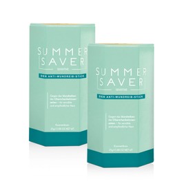 SUMMERSAVER SENSITIVE Set of 2 – The Anti-chafing Stick that Protects Your Skin | Long-lasting and Effective Protection, Dermatologically Tested | Panthenol and Aloe Vera Care Gently, Without