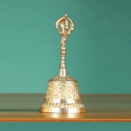 Classic Cast Brass Handbell Restaurant Table Call Bell Gold