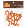Happy Fall Painted Wood Cutout Shapes - 4 Pieces -