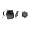 One Handed Keyboard Mouse Set Wired 35 Keys RGB Backlight