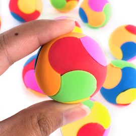 Super Z Outlet 12 Pack Colorful Puzzle Erasers Miniature Pencil Erasers Children Party Favors, Classroom Student Prize Packs, Brain Teasers (Round)