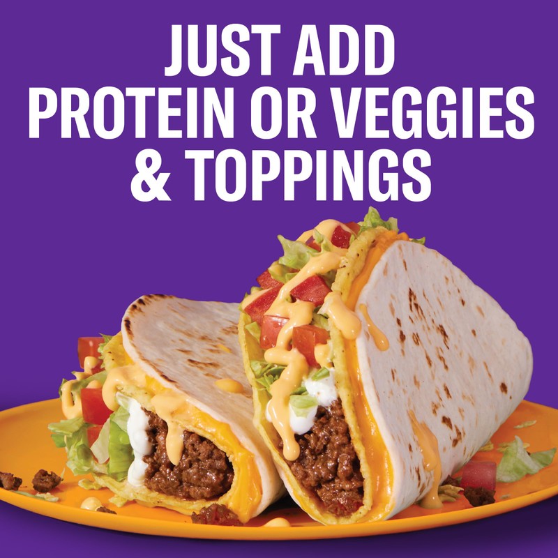 Taco Bell Cheesy Double Decker Taco Dinner Kit with 6