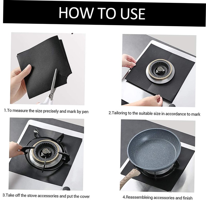 Cabilock Gas Stove Range Protector Non-stick Material Heat Resistant Stove