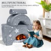 MeMoreCool Foam Climbing Toddler Couch, Modular Kids Sofa with Slide