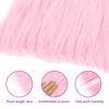 DMiotech 18"x63" Pale Pink Faux Fur Fabric for Crafts, Fluffy