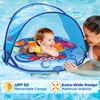 Self-Inflating Baby Boat with Adjustable seat, Retractable Canopy & Sun
