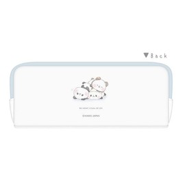 Kamiojapan 122093 Mochi Mochi Panda Twin Zipper Pen Case, Catcher, Panda, Pencil Case, Pen Pouch, Small Storage Case, Casual