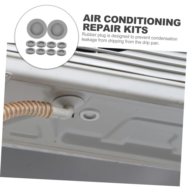 LABRIMP 10pcs Air Conditioner Drain Plugs Durable Hole Fillers for