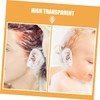 SAFIGLE 100pcs Clear Disposable Ear Covers Ear Caps for Shower