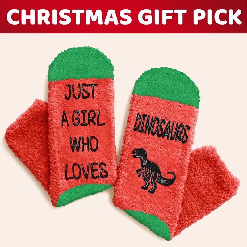 HAPPYPOP Dinosaur Gifts Ideas - Funny Dino Socks for Women