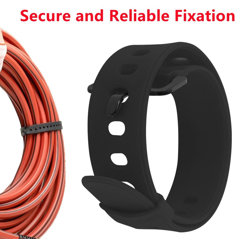 Adjustable Cable Straps with 25 Buckles, Reusable Fastening Cable Ties