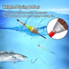 Dr.Fish 5 Pack Fishing Bobber Weighted Balsa Spring Float Cylinder