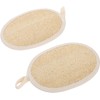 2 esponjas exfoliantes de baño de luffa natural, esponja luffa