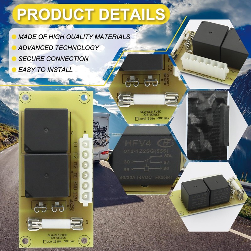 14-1130, 140-1130 RV Slide Out Relay Control Board Replacement for