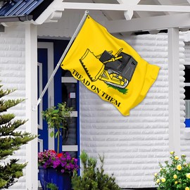 VOZUN Tread On Them Flag Killdozer Flag 3x5 Ft Funny Man Cave Wall Banner for Room Teen Girls Indoor Outdoor Party Bedroom and College Dorm Wall Decor Tapestry Gifts