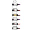 Sorbus Wall Mount Wine/Towel Rack (Holds 6 Bottles)