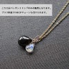 Morion Black Crystal Moonstone Pendant Top po180807-3