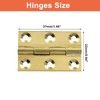 Piutouyar 8 Pack Butt Hinge 1.5 Inch Mini Hinges Solid