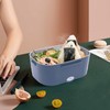HuKaiL Electric Lunch Box, 1.5L 40W 12/24/220V Warming Container Food