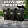 EconoHome Outdoor Garbage Can with Lid - 32 Gallon Trash