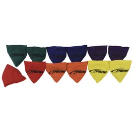 Sportime Triangle Bean Bags -1478834, Small, 6-Color, Set of 12