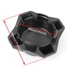 SAUTVS Tire Wheel Hub Caps for Can-Am Defender, Black Dust