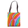 Playful Colorful Abstract Swirl Psychedelic Trippy Stripes Tote Bag
