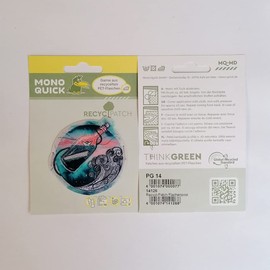 Mono Quick Recycled Patch Iron-On Appliqué Made from Recycled PET Bottles - Think Green (14126 - Message in Bottles)