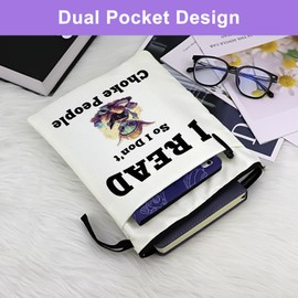 Reading Gifts for Book Lovers Funny Book Sleeve Book Covers for Paperbacks Bookworm Gifts for Girls Book Reader Gifts Book Protector Pouch Bibliophile Gifts Book Themed Gifts Birthday Christmas Gifts