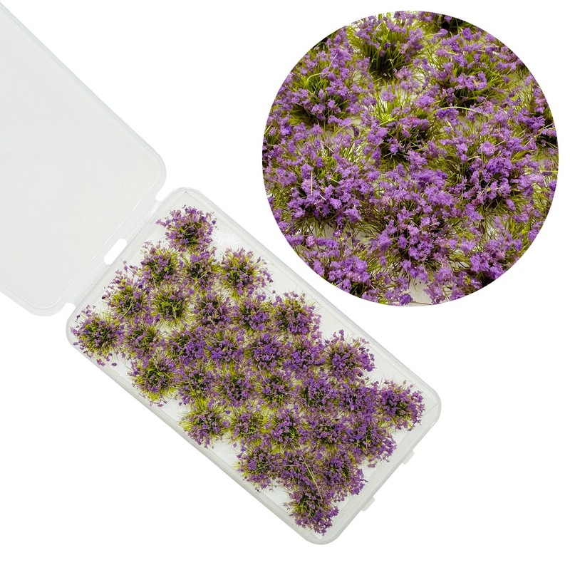 Woohome Static Grass Tuft Model Grass Tufts, 32 PCS Railway
