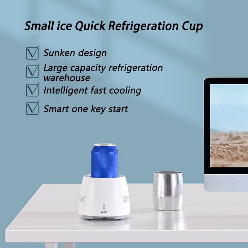 350ml Fast Cooling Cup White Instant Quick Drink Cooler Kettle