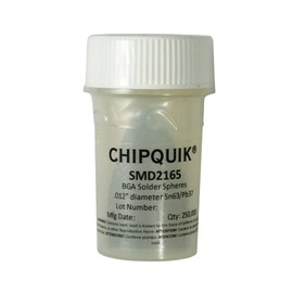 Chip Quik SMD2165 Solder Spheres Sn63/Pb37 .012" (0.3mm) diameter 250K Bottle