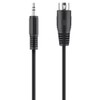 Belkin 1m Audio Stereo Cable 3.5mm Male/Male - Black