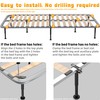 Wlrrcwdttc 2 Pcs Adjustable Height Bed Support Legs 5.9-10.5 inch,