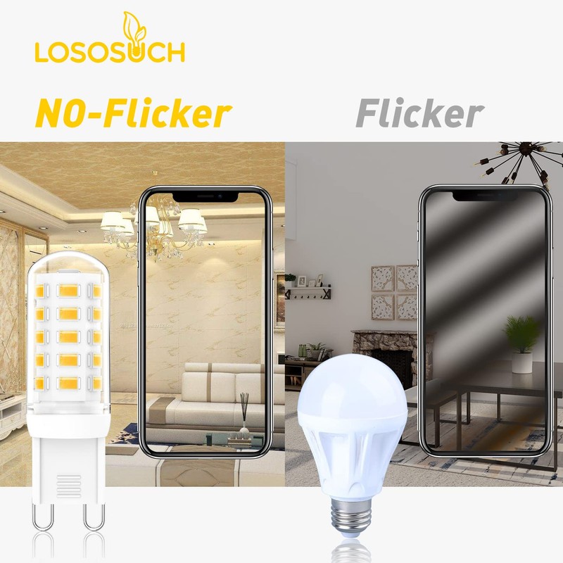 Lososuch Dimmable G9 Led Bulbs 3W 4000K Neutral White,Replace G9