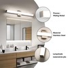 YHTlaeh Bathroom Vanity Light Brushed Nickel Square LED 31.5 inch