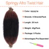 Mscat 50,8 cm vorgetrenntes Springy Afro Twist Hair 8 Packs
