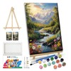 JOOZ Mountain Paint by Numbers for Adults with Easel Landscape