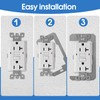 20 Pcs Wall Plate Spacer- Metal Flush Fit Device Leveling