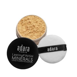 Polvo Traslucido Adara Paris Polvos Minerales Sueltos Fijadores, Tono Light Beige, con Borla Aplicadora