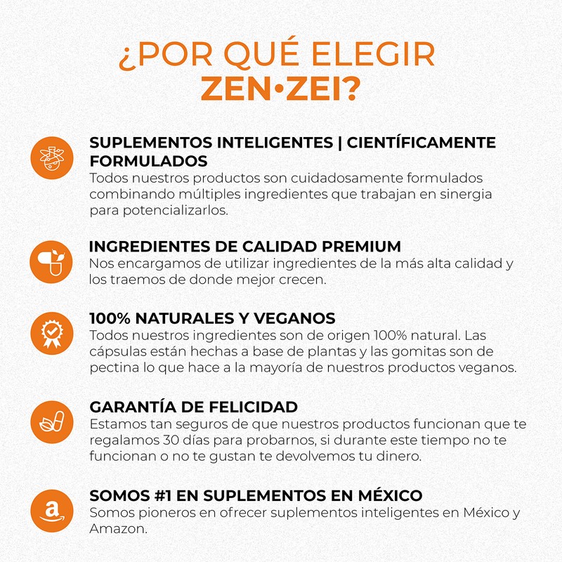 ZENZEI | IMMUNE PRO | Científicamente Formulado con 6 Ingredientes