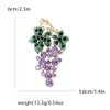 Grape Brooch Pins for Women, Green Leaf Grape Brooch Pin,