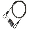 TA-VIGOR Security Steel Cable with 4 Digit Combination Lock, 3Ft