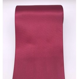 QIANF - Cinta de satén de doble cara para silla, 10 cm de ancho, color liso, no se decolora, 275-Burgundy, 4"-10Yard