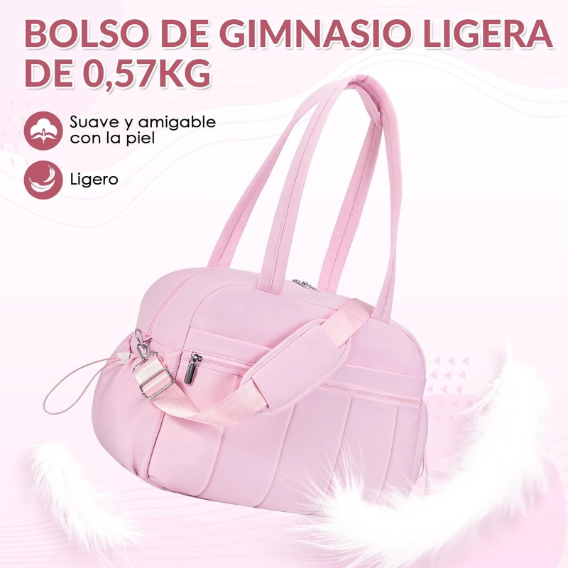 Bolsa Deportiva Mujer Impermeable, 2 PCS Maleta Deportiva Mujer 24L
