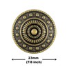 10 botones de vástago de metal para rueda. 23 mm